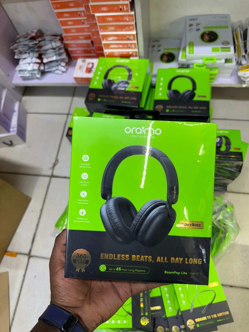 Oraimo BoomPop Lite (OHP-317) Wireless Over-Ear Headphones