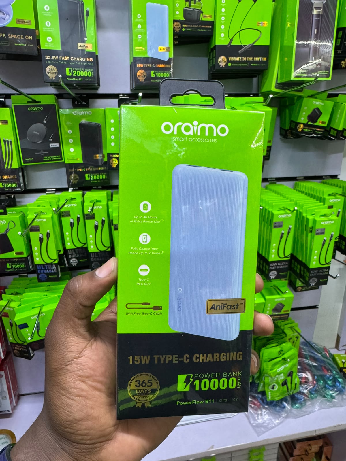 Oraimo PowerFlow B11 (OPB-1102) 10000mAh 15W Fast Charging Power Bank