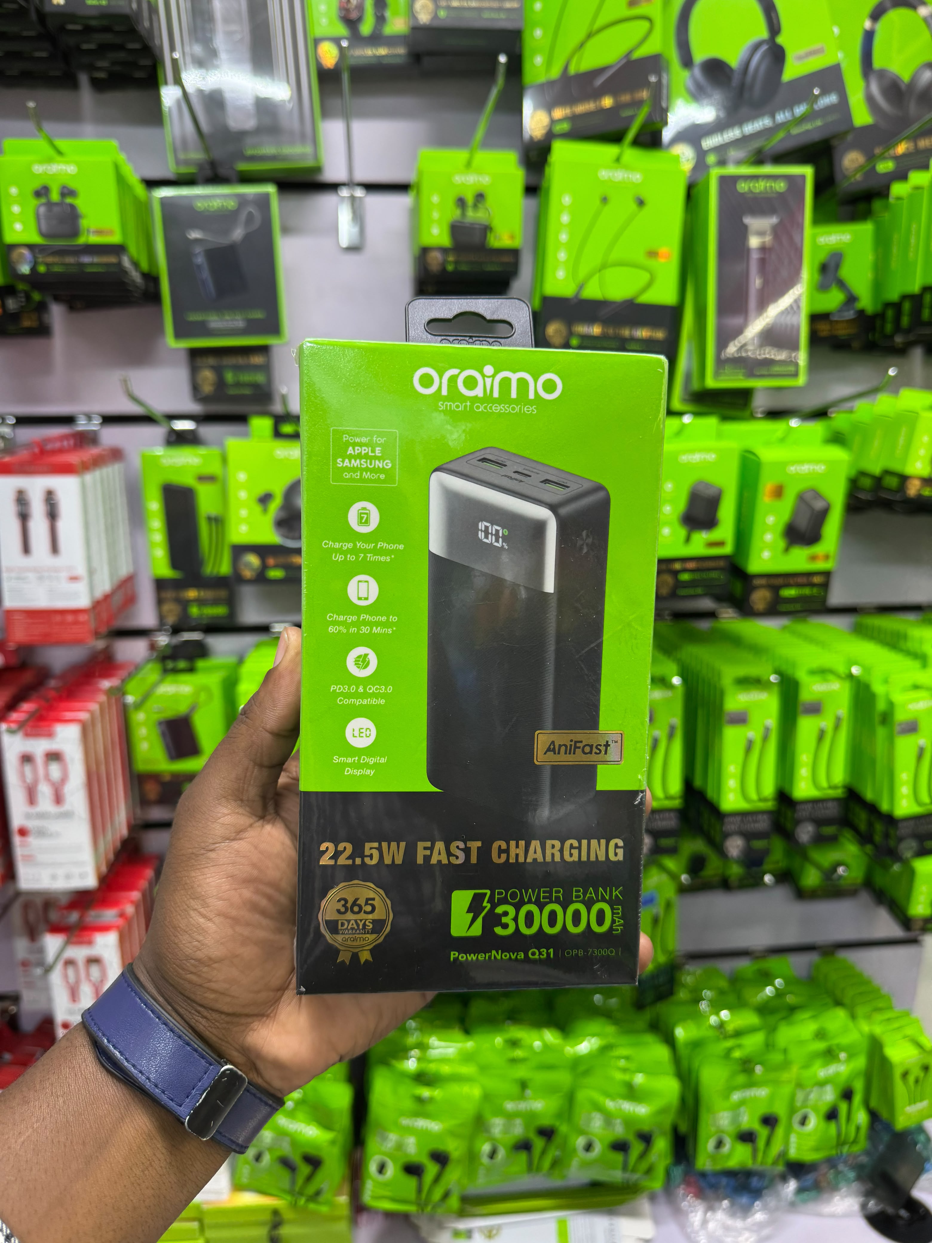 Oraimo PowerNova Q31 (OPB-7300Q) 30000mAh 22.5W Fast Charging Power Bank
